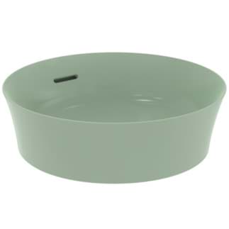 IDEAL STANDARD Ipalyss mísa 400x400mm, bez otvoru pro baterii, s přepadovým otvorem (štěrbinová) #E1413X9 - šalvějově zelená