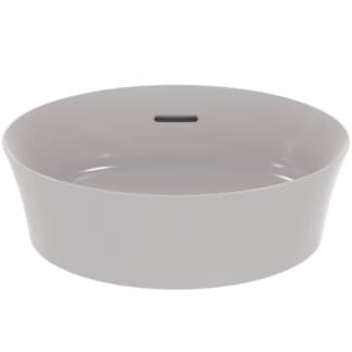 IDEAL STANDARD Ipalyss mísa 400x400mm, bez otvoru pro baterii, s přepadovým otvorem (štěrbinová) #E1413V9 - Betonově šedá
