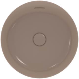 IDEAL STANDARD Ipalyss mísa 400x400mm, bez otvoru pro baterii, s přepadovým otvorem (štěrbinová) #E1413V4 - Cashmere