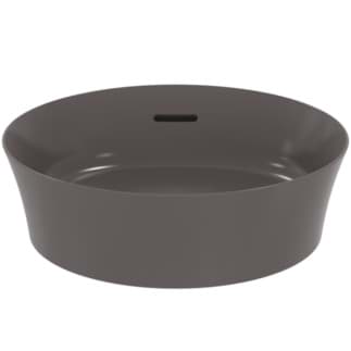 IDEAL STANDARD Mísa Ipalyss 400x400mm, bez otvoru pro baterii, s otvorem pro přepad (štěrbinová) #E1413V5 - břidlicově šedá