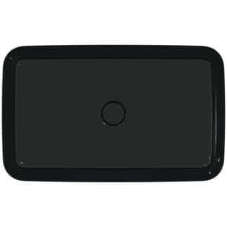 IDEAL STANDARD Mísa Ipalyss 650x400mm, bez otvoru pro baterii, bez přepadu #E1886V2 - lesklá černá