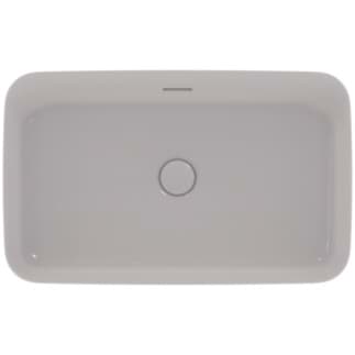 IDEAL STANDARD Mísa Ipalyss 650x400mm, bez otvoru pro baterii, s otvorem pro přepad (štěrbinová) #E1887V9 - Betonově šedá