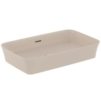 IDEAL STANDARD Miska Ipalyss 650x400mm, bez otvoru pro baterii, s přepadovým otvorem (štěrbinová) #E1887V8 - Mink