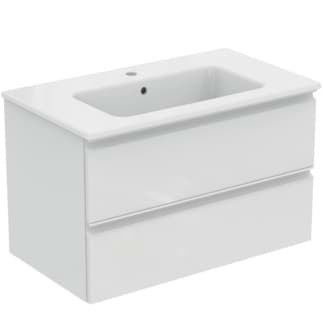 IDEAL STANDARD Umyvadlový balíček Connect E s bílým lesklým lakem K8699WG