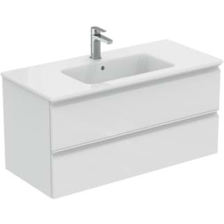 IDEAL STANDARD Umyvadlový balíček Connect E s bílým lesklým lakem K8700WG