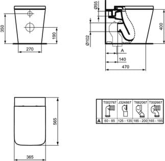 IDEAL STANDARD WC sedátko Blend Cube, wrapover #T3926V1 - Silk white, obrázek 7