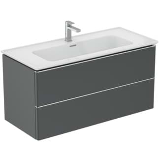 IDEAL STANDARD Toaletní skříňka Adapto 1010x450mm, se 2 výsuvnými zásuvkami s tichým zavíráním #T4297Y2 - antracit matný