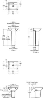 IDEAL STANDARD Nástěnný sloupek Eurovit Plus bílý (Alpine) T426701, obrázek 1