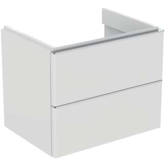 IDEAL STANDARD Toaletní skříňka Adapto 610x450 mm, se 2 výsuvnými zásuvkami s tichým zavíráním #T4295WG - Bílý lak s vysokým leskem