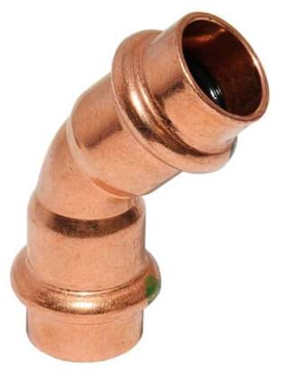 VIEGA koleno 28 mm, 45st. II/A lis cu # 292362