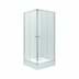 Obrázek KREINER MILANO sprchový kout čtverec 80 cm KREMI80 - stříbrný lesk/sklo čiré