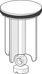 Obrázek HANSA zátka vypouštěcího ventilu, D63 mm 59902021
