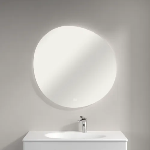 Obrázek V&B Antao asymetrické zrcadlo 90x88,5x3,8cm, s LED osvětlením #L4809000