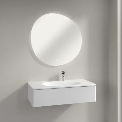 Obrázek V&B Antao asymetrické zrcadlo 90x88,5x3,8cm, s LED osvětlením #L4809000