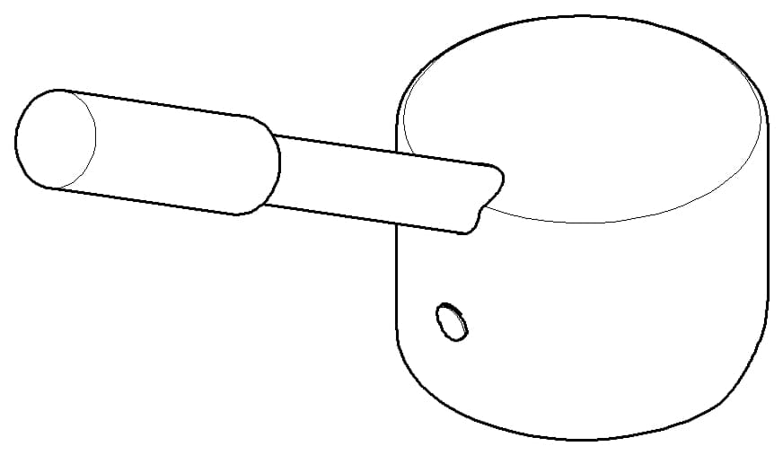 DORNBRACHT Rukojeť Ø 52,5 x 38 mm - chrom / broušený chrom #90209204600-44