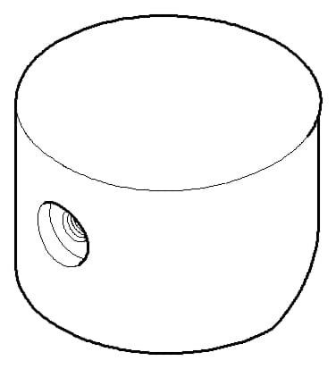 DORNBRACHT Základna páky rukojeti 98 x 64 x 64 mm - chrom #90208804000-00