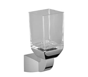 DORNBRACHT ČTVERCOVÝ držák na sklo, nástěnný model - chrom #83400910-00