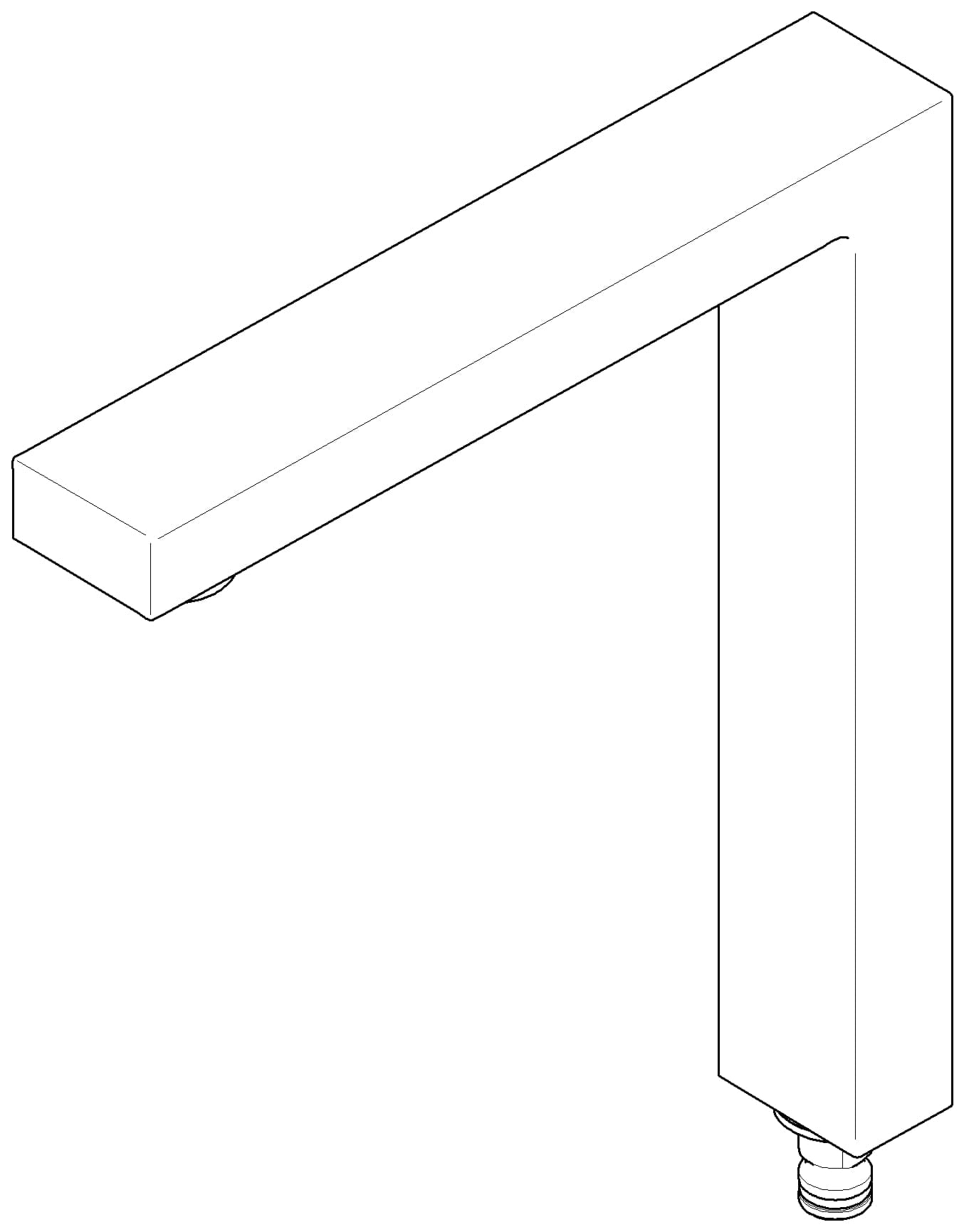 DORNBRACHT Výtok 221 x 199 x 36 mm, 7 l/min. - Chrom #90110619205-00