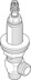 Obrázek DORNBRACHT Boční pravý uzavírací ventil prodloužený 7 mm 1/2