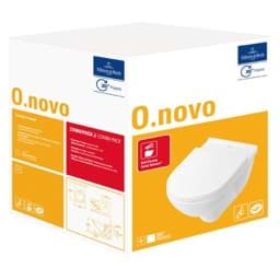 Obrázek VILLEROY & BOCH O.NOVO combi-pack závěsné WC + sedátko softclose 5660H1R1 - CeramicPlus
