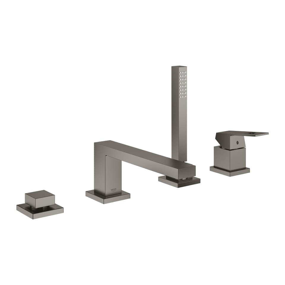 GROHE Eurocube Páková vanová čtyřotvorová kombinace kartáčovaný Hard Graphite #19897AL1