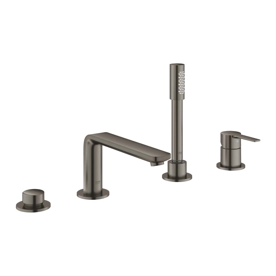 GROHE Lineare Páková vanová čtyřotvorová kombinace kartáčovaný Hard Graphite #19577AL1