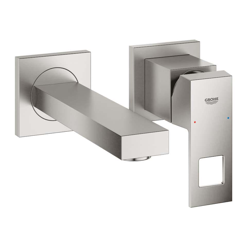 GROHE Eurocube Umyvadlová dvouotvorová baterie, velikost S SuperSteel #19895DC0