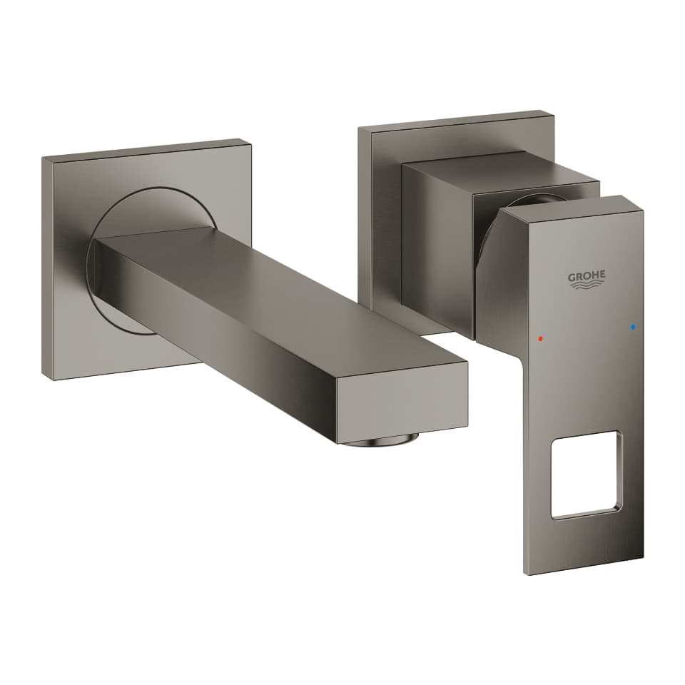 GROHE Eurocube Umyvadlová dvouotvorová baterie, velikost S kartáčovaný Hard Graphite #19895AL0
