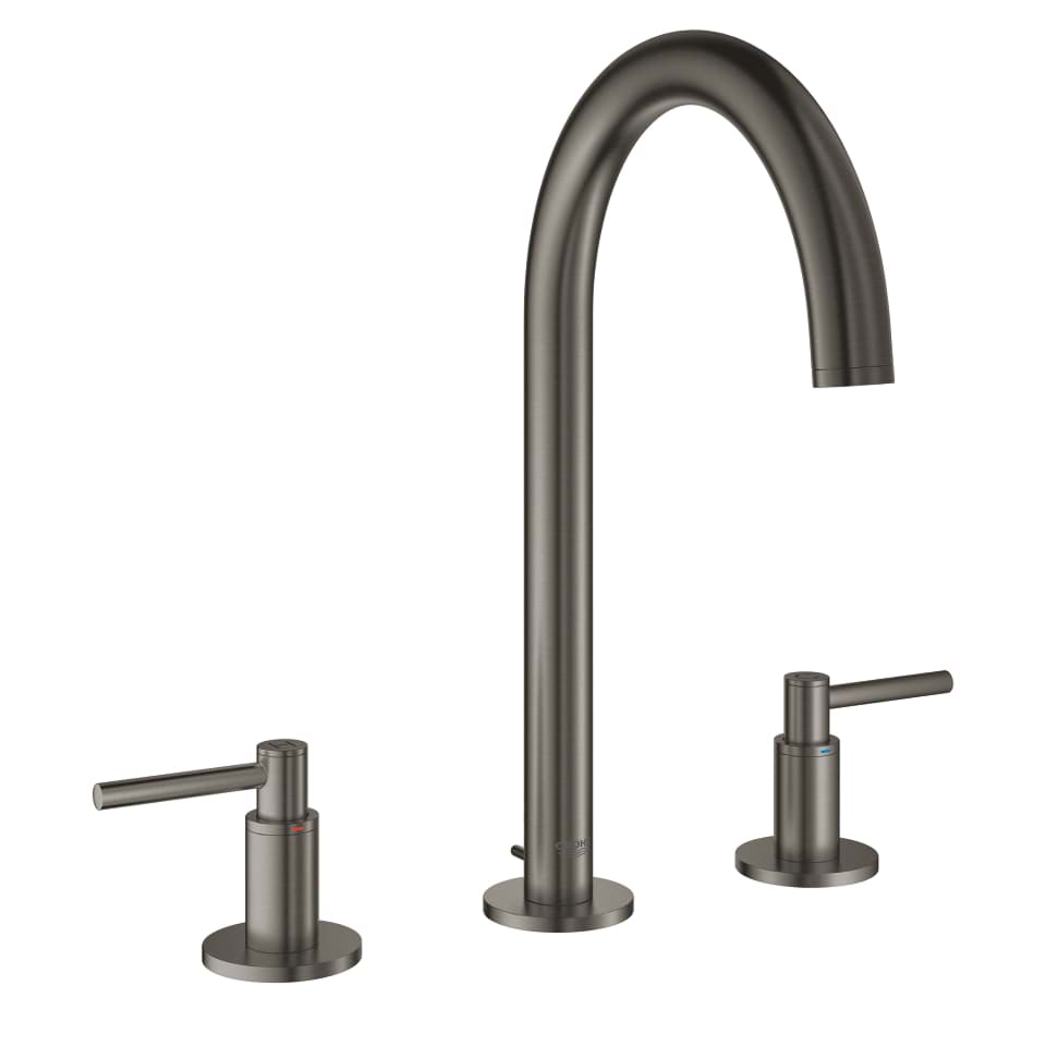 GROHE Atrio Umyvadlová tříotvorová baterie kartáčovaný Hard Graphite #20009AL3