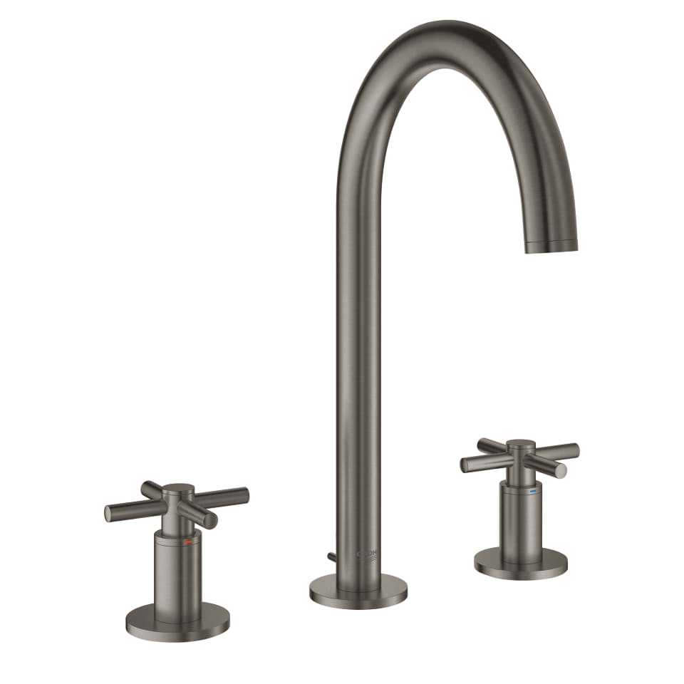 GROHE Atrio Umyvadlová tříotvorová baterie kartáčovaný Hard Graphite #20008AL3