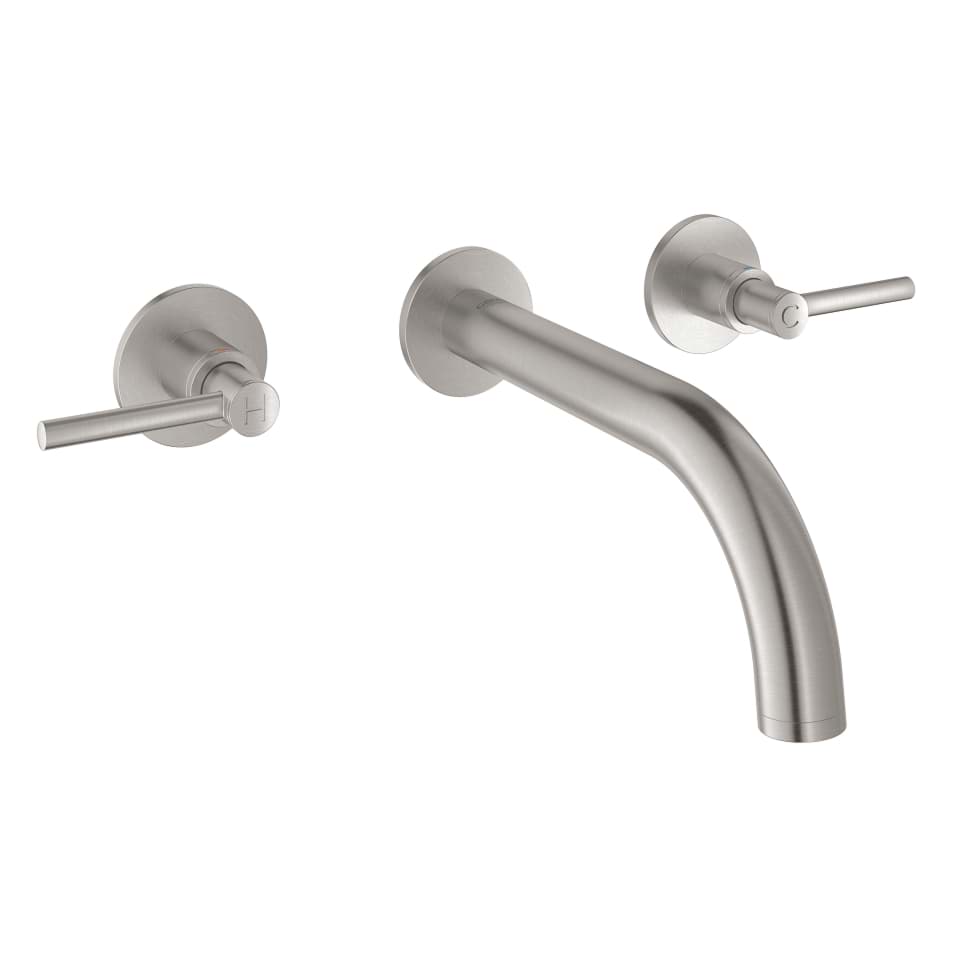 GROHE Atrio Umyvadlová tříotvorová baterie, DN 15 velikost S SuperSteel #20169DC3
