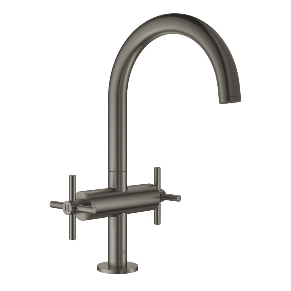 GROHE Atrio Umyvadlová jednootvorová baterie, DN 15, velikost L kartáčovaný Hard Graphite #21019AL3