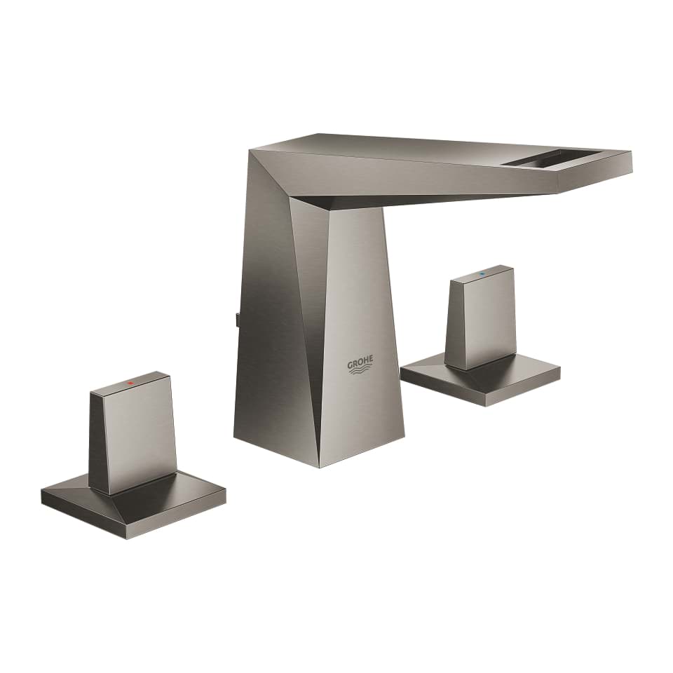 GROHE Allure Brilliant Umyvadlová tříotvorová baterie, DN 15 velikost S kartáčovaný Hard Graphite #20342AL0