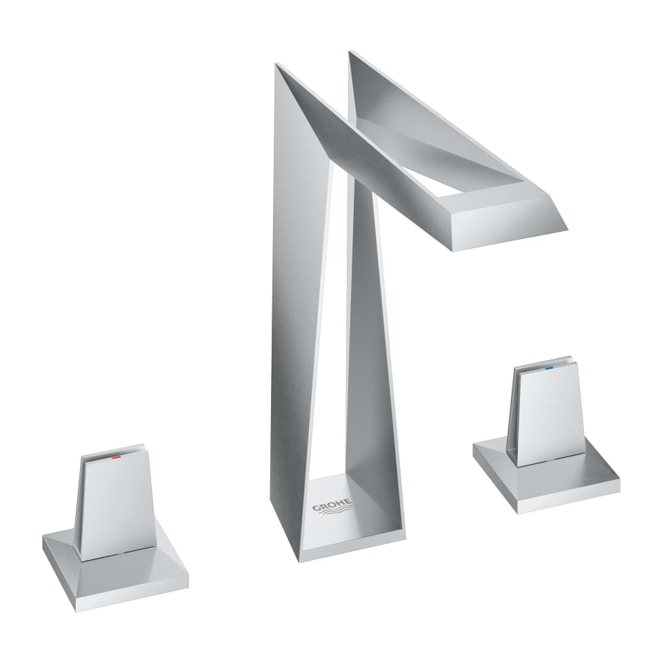GROHE Allure Brilliant Icon 3D Umyvadlová tříotvorová baterie nerez ocel, kartáčovaná #20603SD0