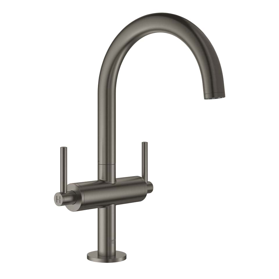 GROHE Atrio Umyvadlová jednootvorová baterie, DN 15, velikost L kartáčovaný Hard Graphite #21022AL3