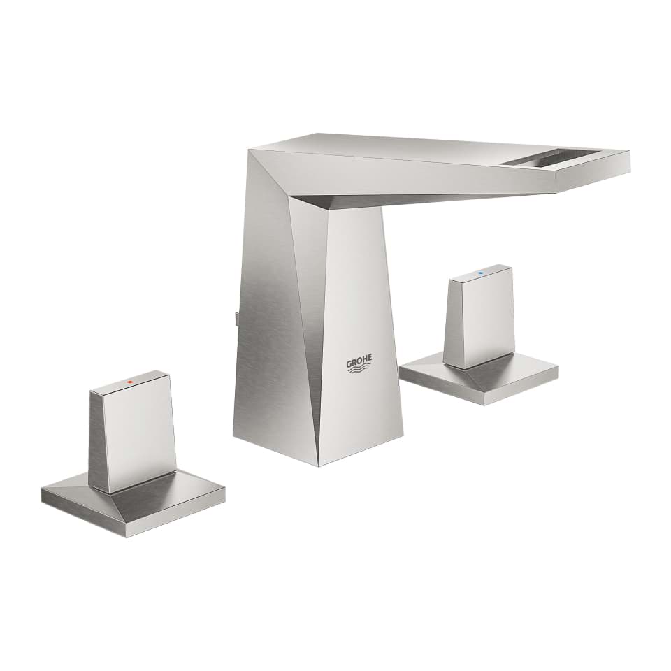 GROHE Allure Brilliant Umyvadlová tříotvorová baterie, DN 15 velikost S SuperSteel #20342DC0