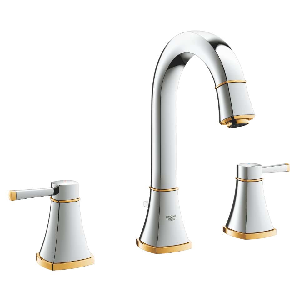 GROHE Grandera Umyvadlová tříotvorová baterie chrom / zlatá #20389IG0