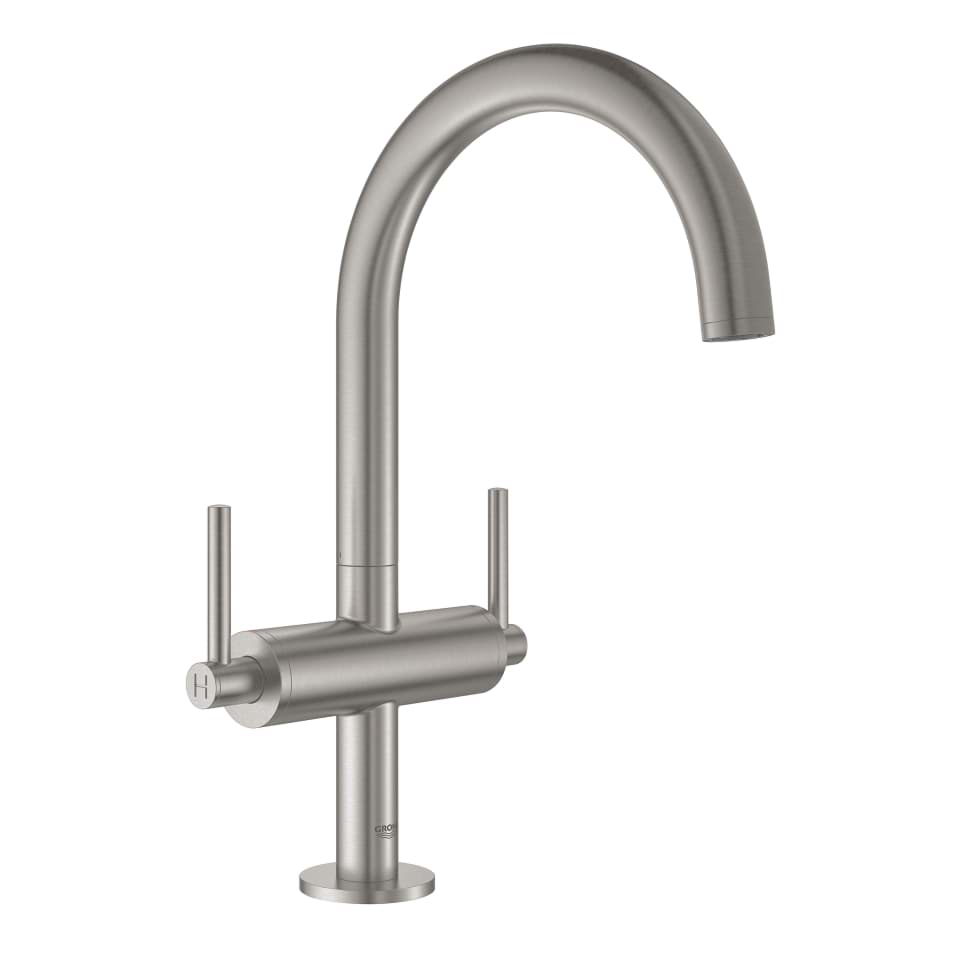 GROHE Atrio Umyvadlová jednootvorová baterie, DN 15, velikost L SuperSteel #21022DC3