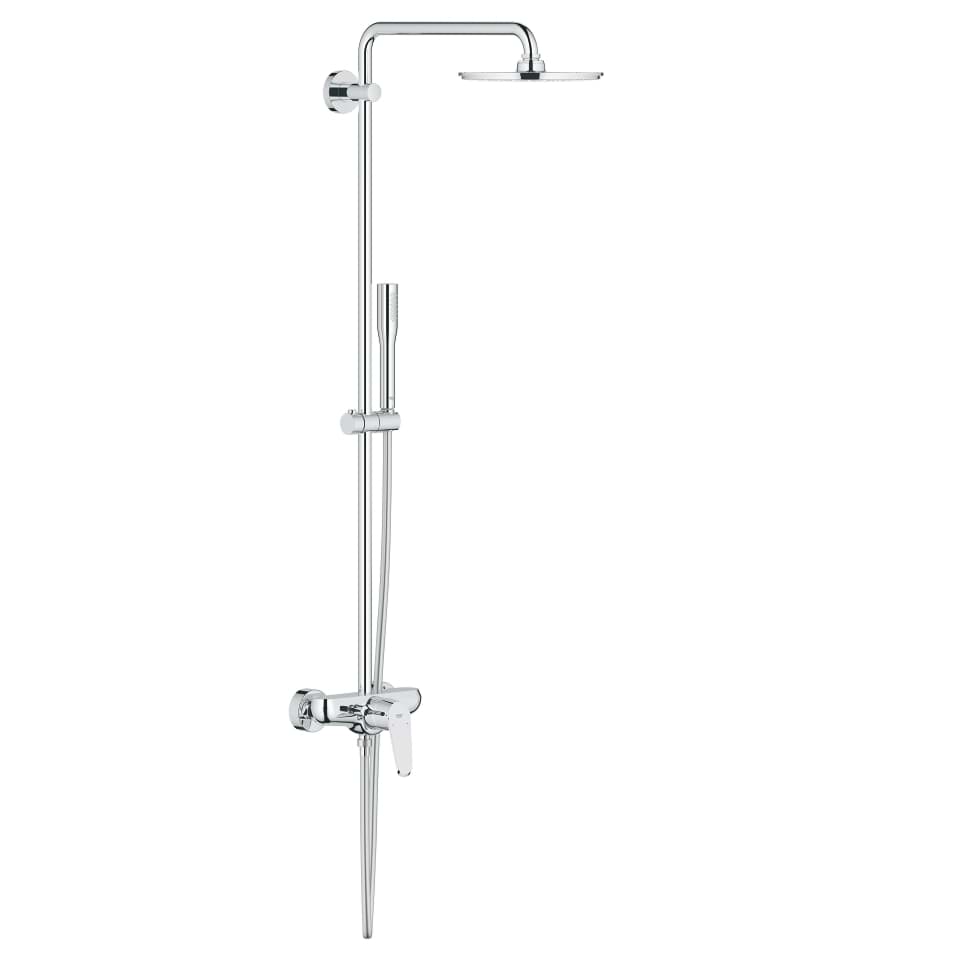 GROHE Euphoria Eurodisc Cosmopolitan System 210 Sprchový systém s jednopákovou baterií na omítku Chrom #23058003