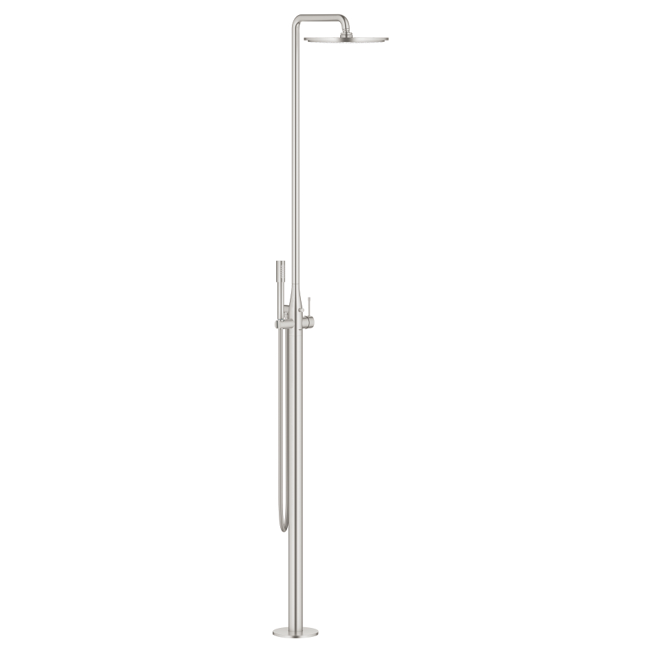 GROHE Essence Volně stojící sprchový systém s jednopákovou baterií SuperSteel #23741DC1