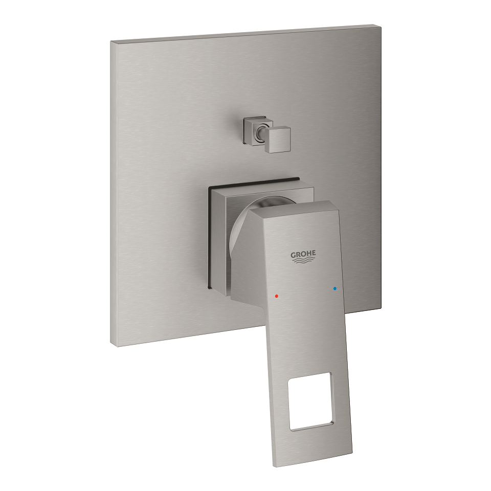 GROHE Eurocube Páková baterie s dvousměrným přepínačem SuperSteel #24062DC0
