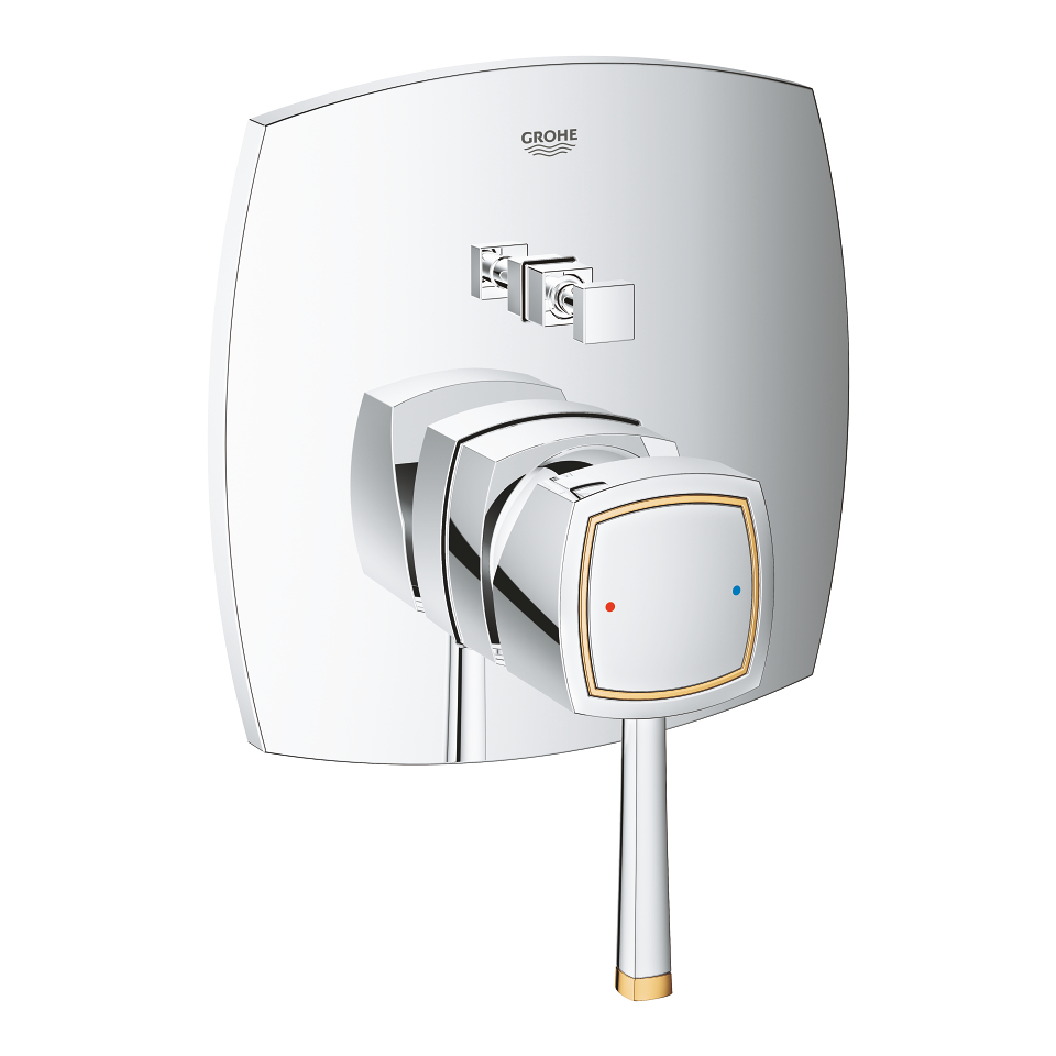 GROHE Grandera Páková baterie s dvousměrným přepínačem chrom / zlatá #24068IG0