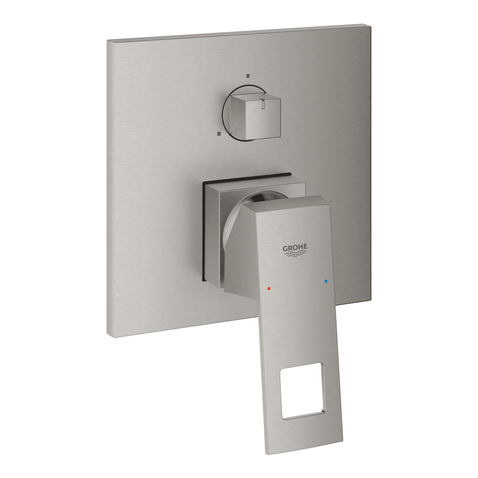 GROHE Eurocube Páková baterie s 3směrným přepínačem SuperSteel #24094DC0