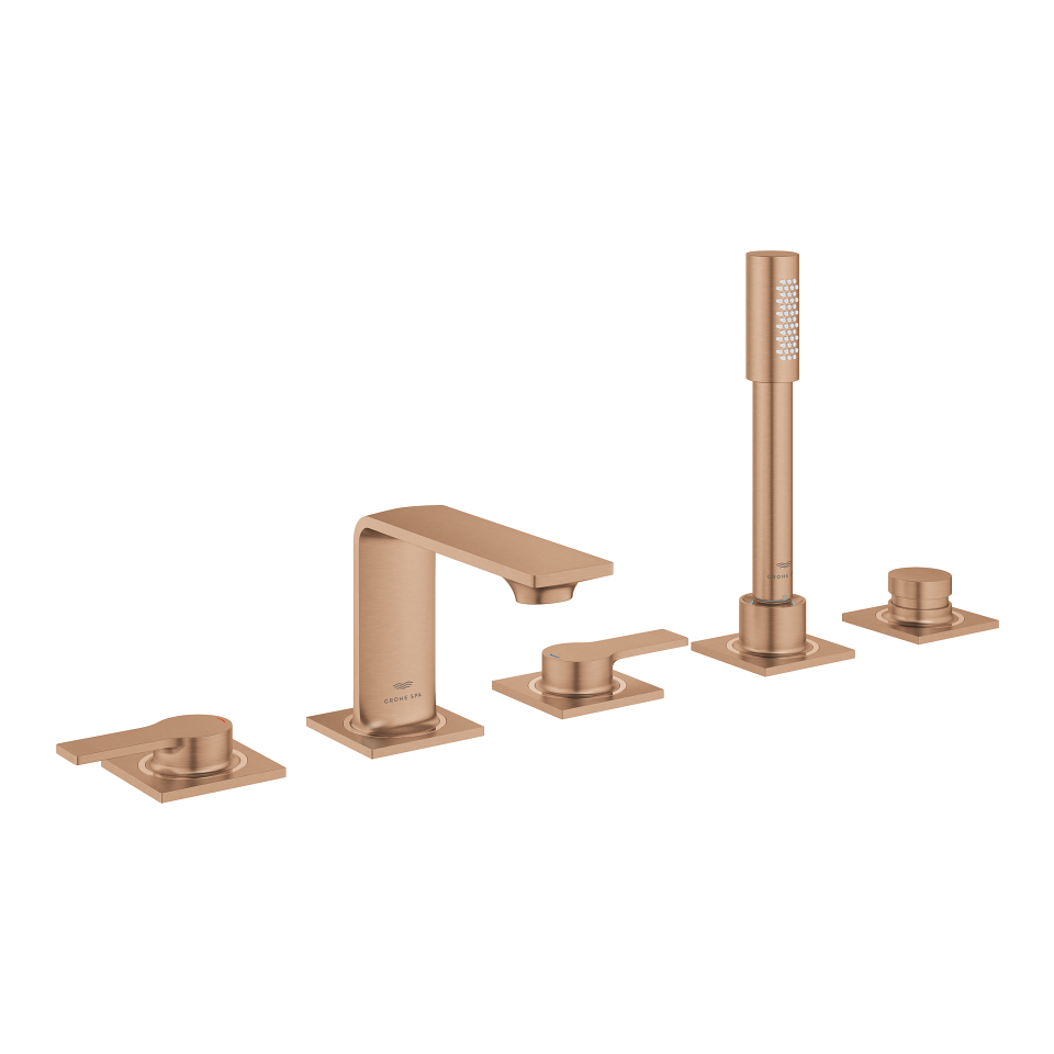 GROHE Allure Pětiotvorová páková vanová baterie kartáčovaný Warm Sunset #25221DL1