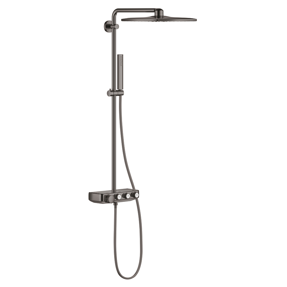 GROHE Euphoria SmartControl System 310 Cube Sprchový systém s termostatem na zeď Hard Graphite #26508A00