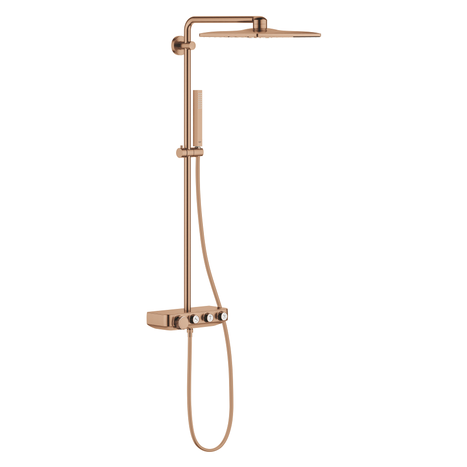 GROHE Euphoria SmartControl System 310 Cube Sprchový systém s termostatem na zeď kartáčovaný Warm Sunset #26508DL0