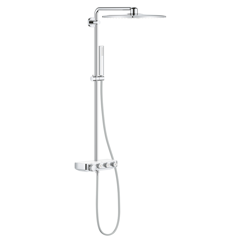 GROHE Euphoria SmartControl System 310 Cube Sprchový systém s termostatem na zeď měsíční bílá/chrom #26508LS0