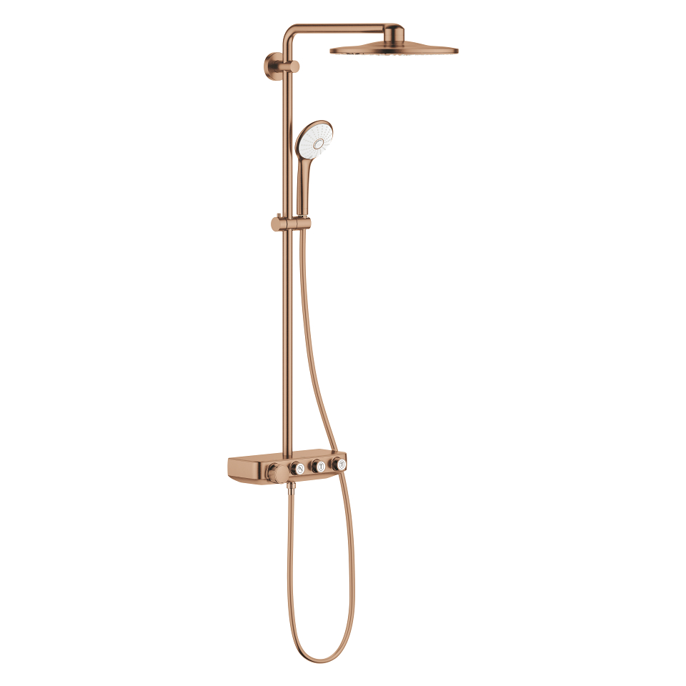 GROHE Euphoria SmartControl System 310 Sprchový systém s termostatem na zeď kartáčovaný Warm Sunset #26507DL0