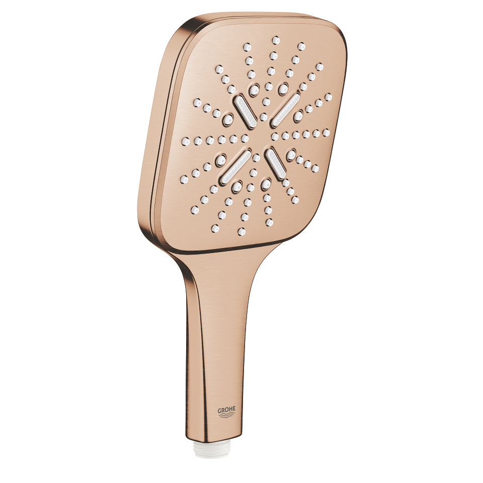 GROHE Rainshower SmartActive 130 Cube Ruční sprcha 3 proudy kartáčovaný Warm Sunset #26582DL0