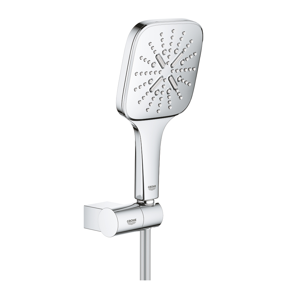 GROHE Rainshower SmartActive 130 Cube Set pro upevnění na zeď se 3 proudy Chrom #26588000